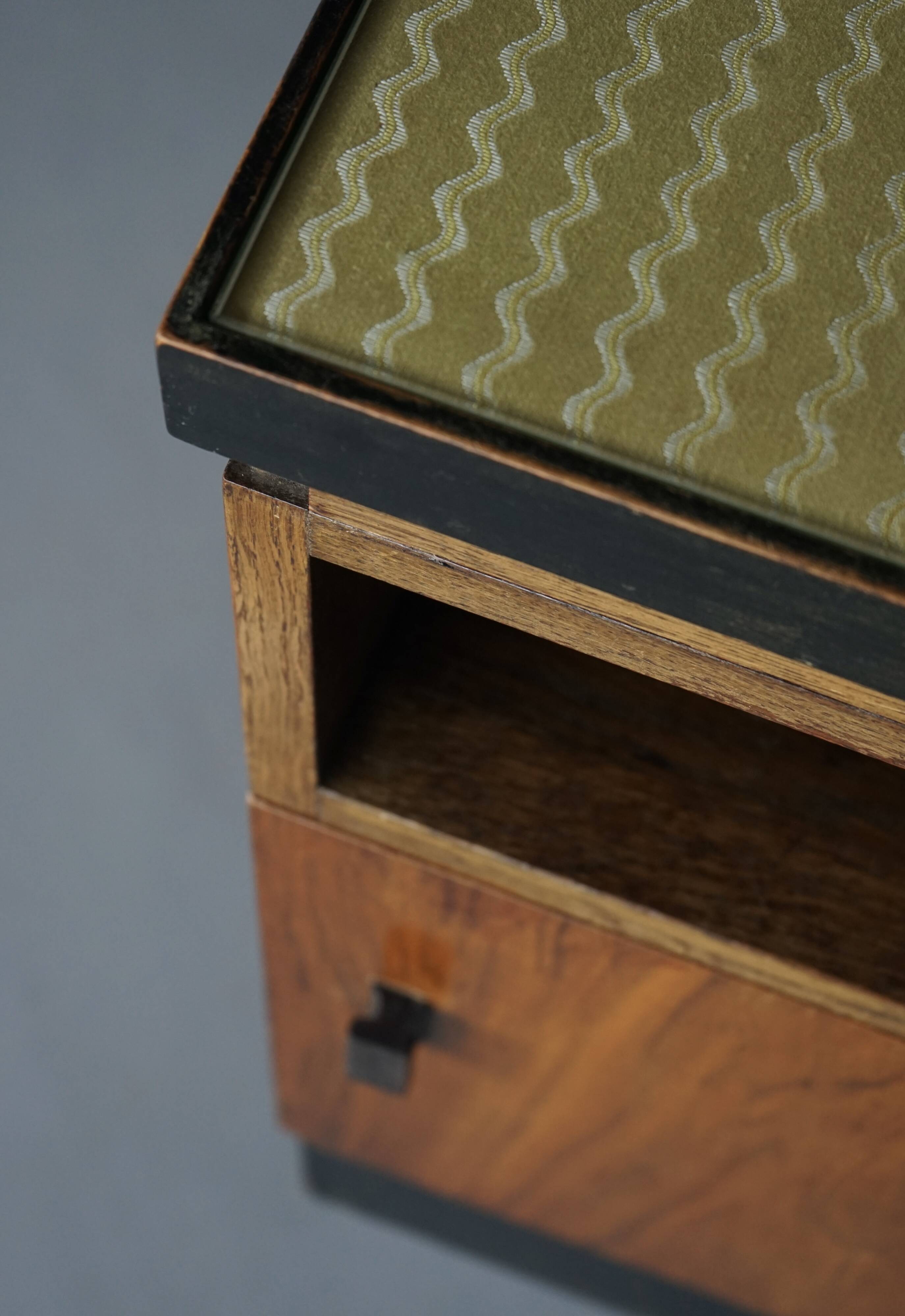 Art Deco or Haagse School Nightstand by H. Pander & zn., 1930s