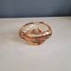 Vintage amber tinted glass ashtray