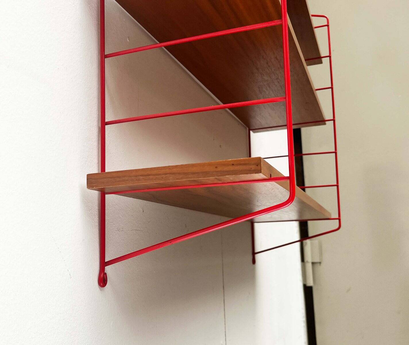 Teak Shelf Modern Mid-Century Cordon Rouge Style, 1960s