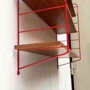 Étagère Teck Style Cordon Rouge Moderne Milieu du Siècle, Années 1960