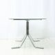 Dining table with double tubular chrome base, 1970s
