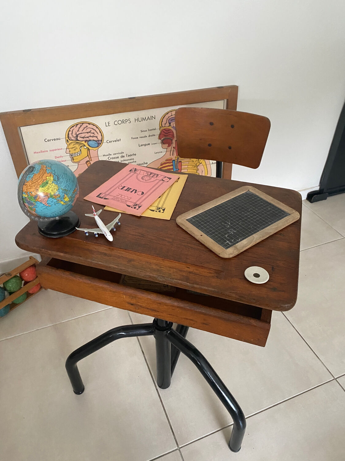 Vintage school desk