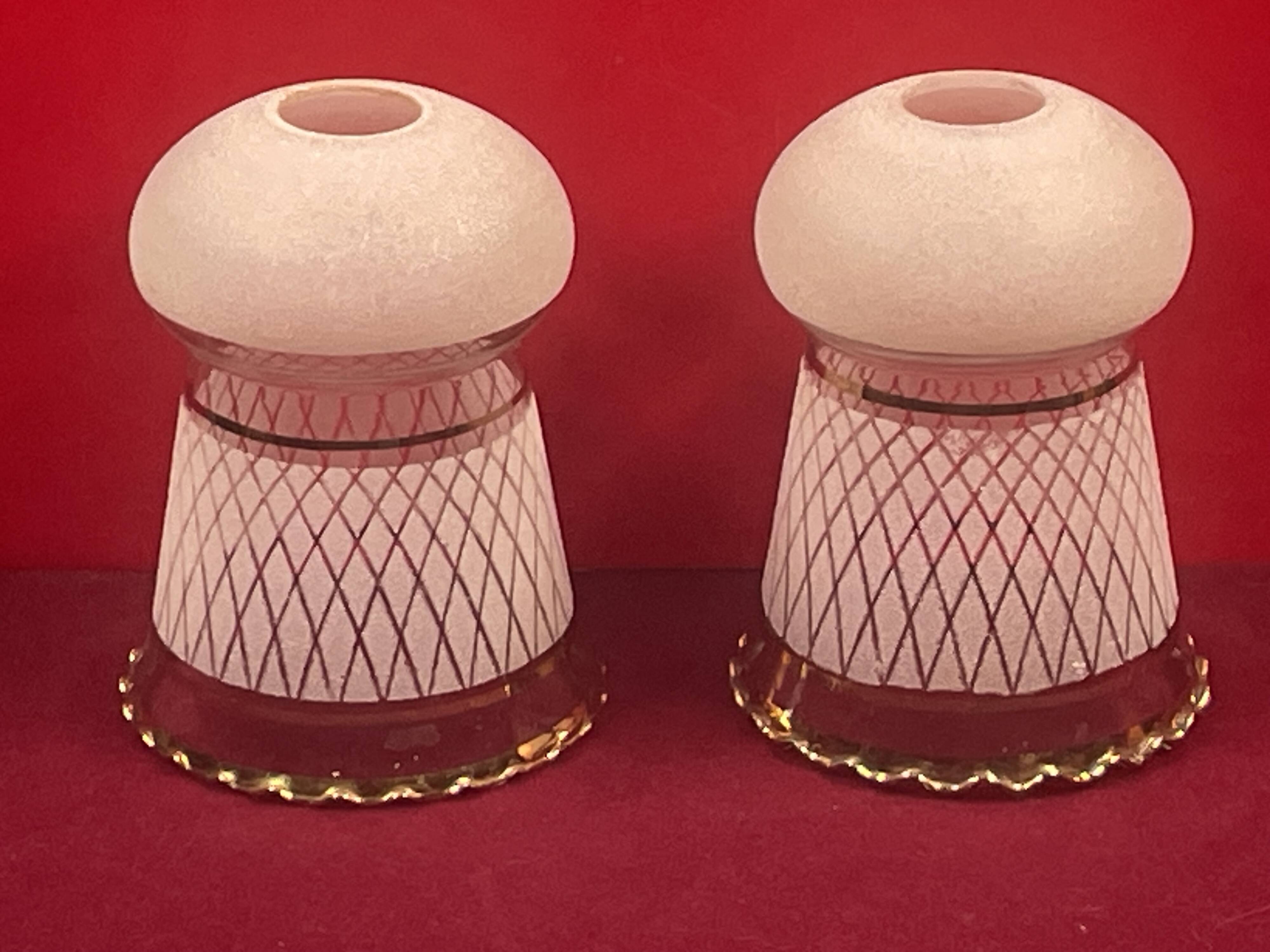 Pair of lampshades, tulip circa 1930/40 early 20th century