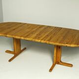 Table à manger extensible en pin massif des années 1980 par rubby, fabriquée au danemark