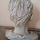 A. Novelli, male bust, plaster sculpture