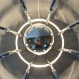 Lampe moderniste Space age en métal chromé, années 60-70