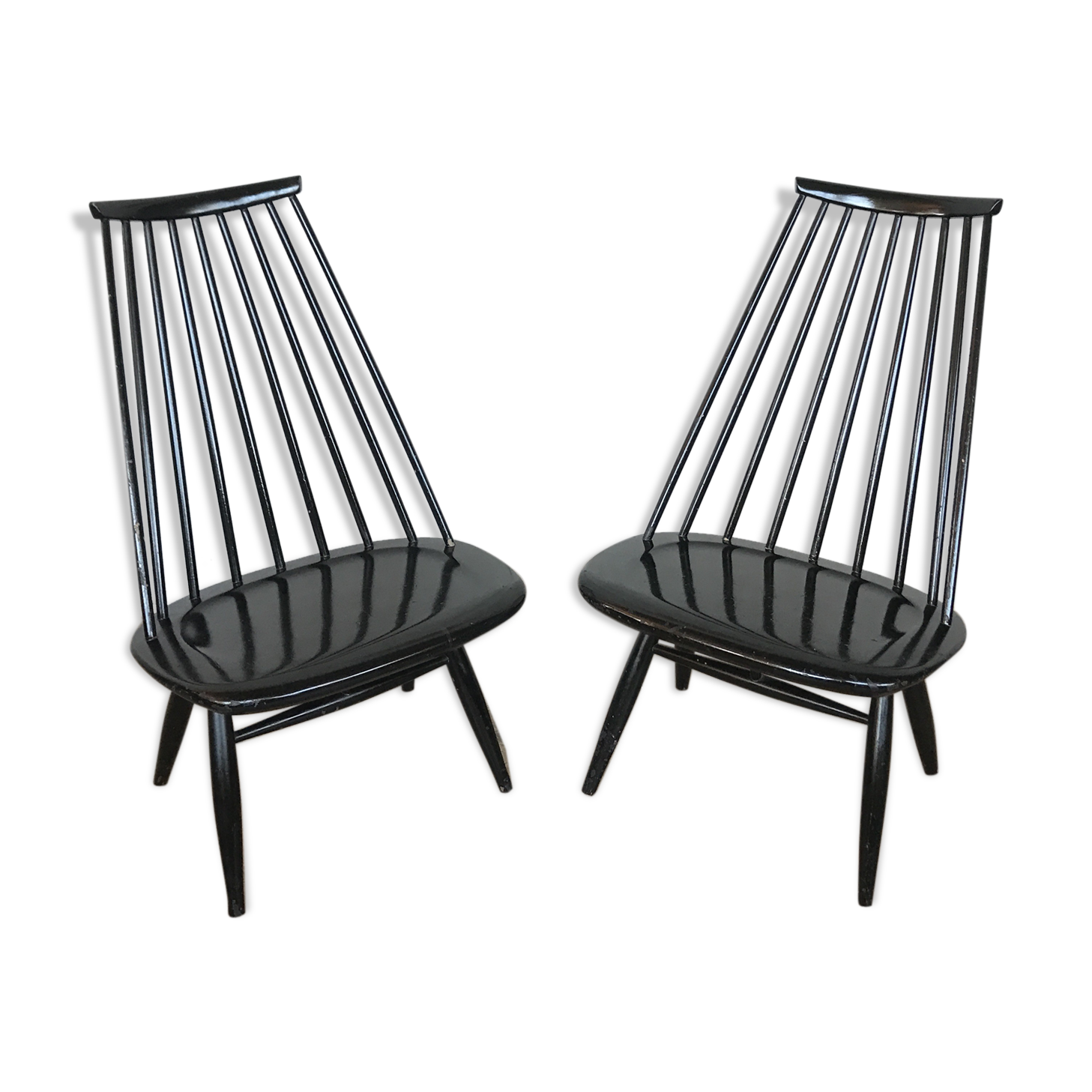 Fauteuils mademoiselle de Ilmari Tapiovaara design 1960 Edsby Verken