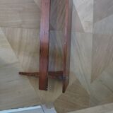 Wall shelf - coat rack - 7 hooks - oak stain - country style - cloakroom