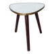 Table porte plante vintag en formica blanc