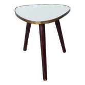 Table porte plante vintag en formica blanc
