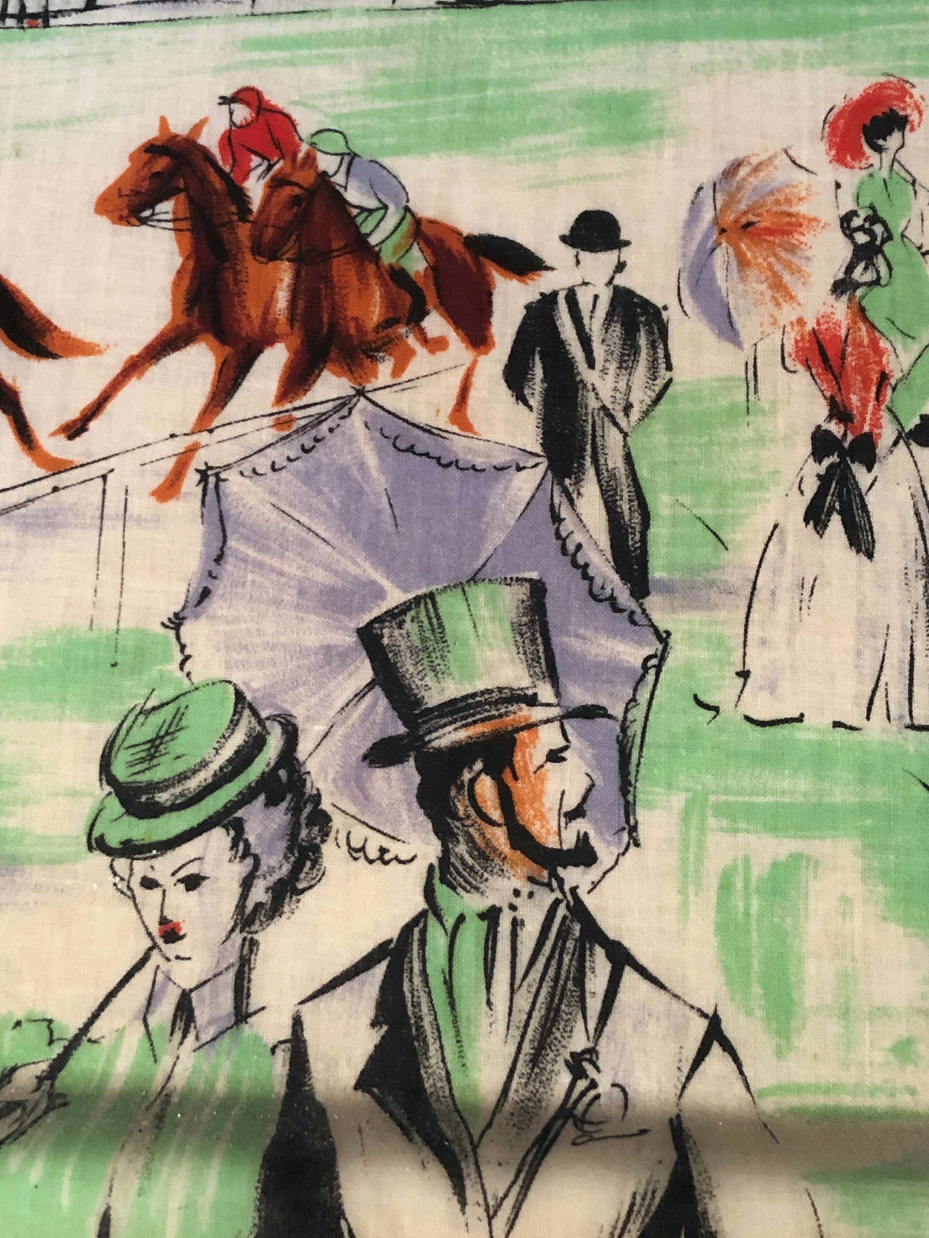 Longchamp paris vintage racecourse field plateau