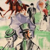 Longchamp paris vintage racecourse field plateau