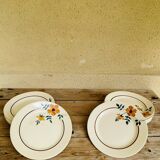 Set of 12 Moulin des Loups flat plates