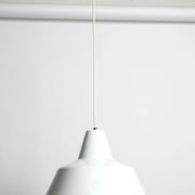 Two 50s metal enamel ceiling lamps by Axel Wedel Madsen for Louis Poulsen
