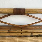 Vintage rattan and bamboo toy chest