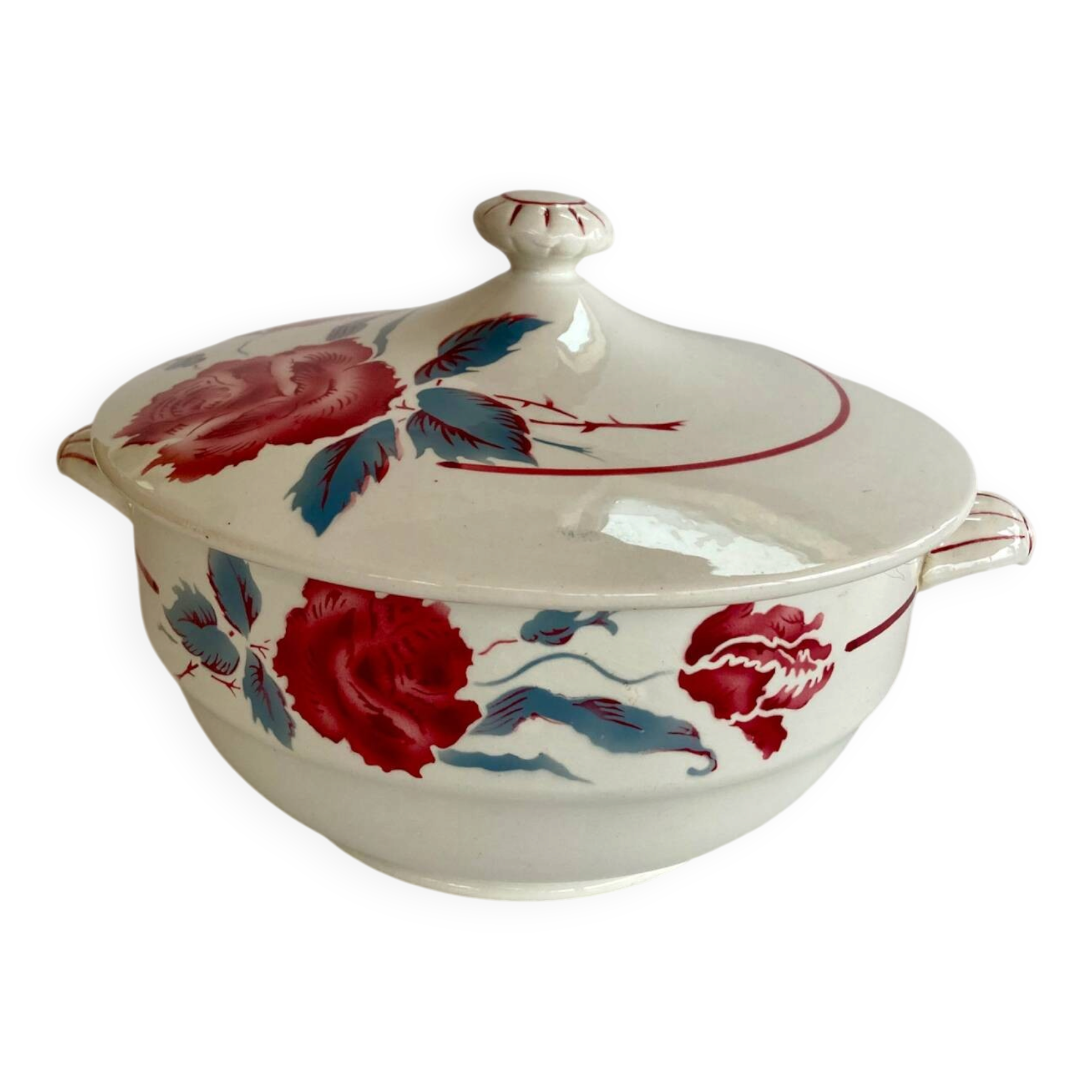 Vintage soup tureen Sarreguemines Manon