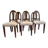 6 chaises Art Déco entièrement restaurées