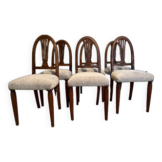 6 fully restored Art Deco chairs