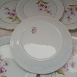 6 vintage Moulin des Loups dessert plates