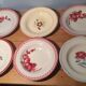 Set of six plates