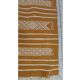 Hand-woven kilim hallway rug in natural wool