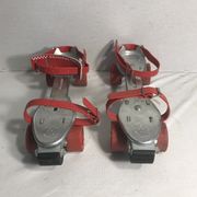 Old pair of roller skates olympic metal