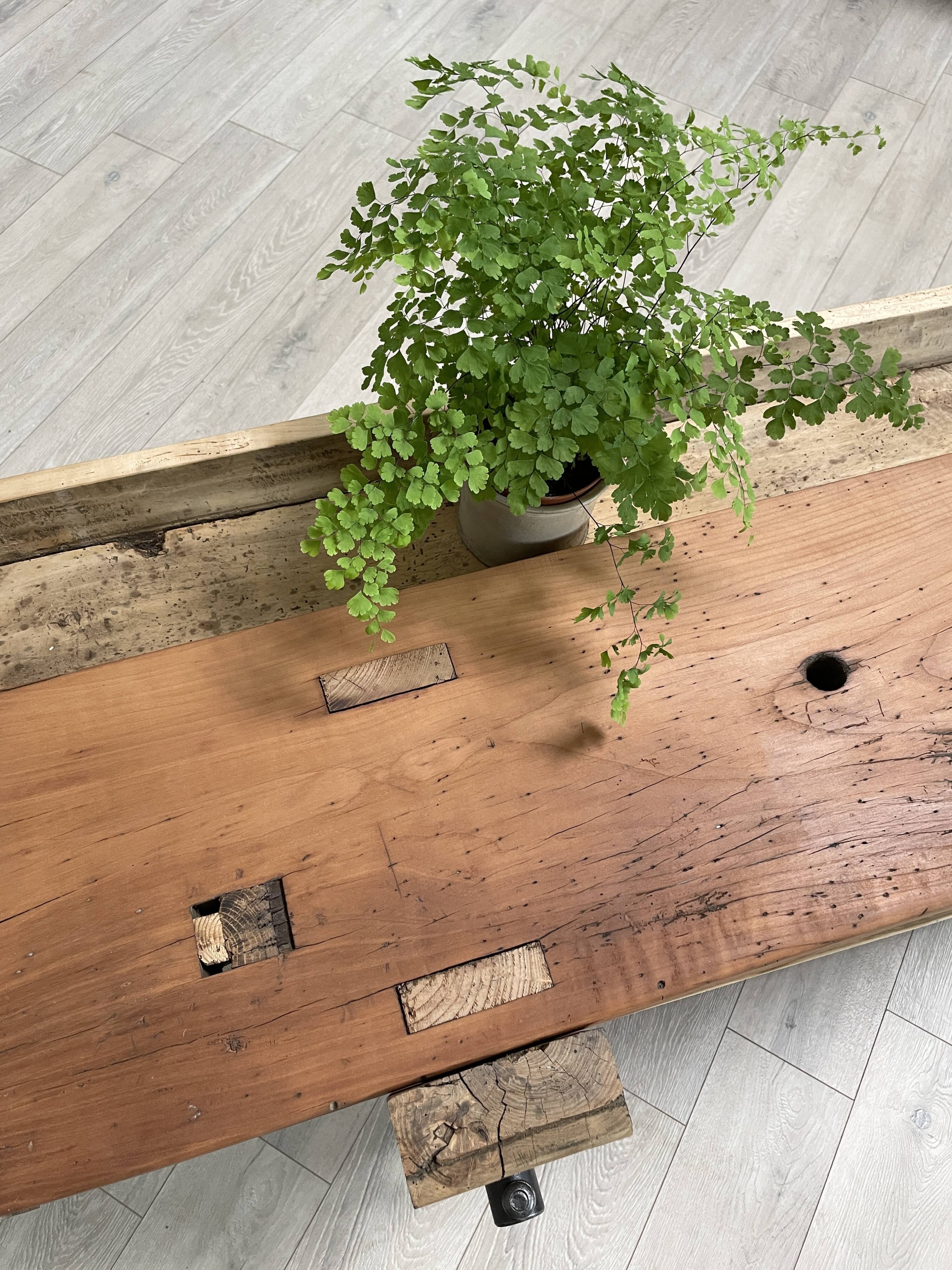 Solid wood workbench