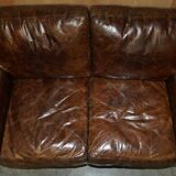 Heritage Biker Halo Soho Vintage leather sofa