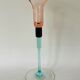 Design candleholder Christinenhütte Germany. Unique Design Cristinen Hütte. German glass.