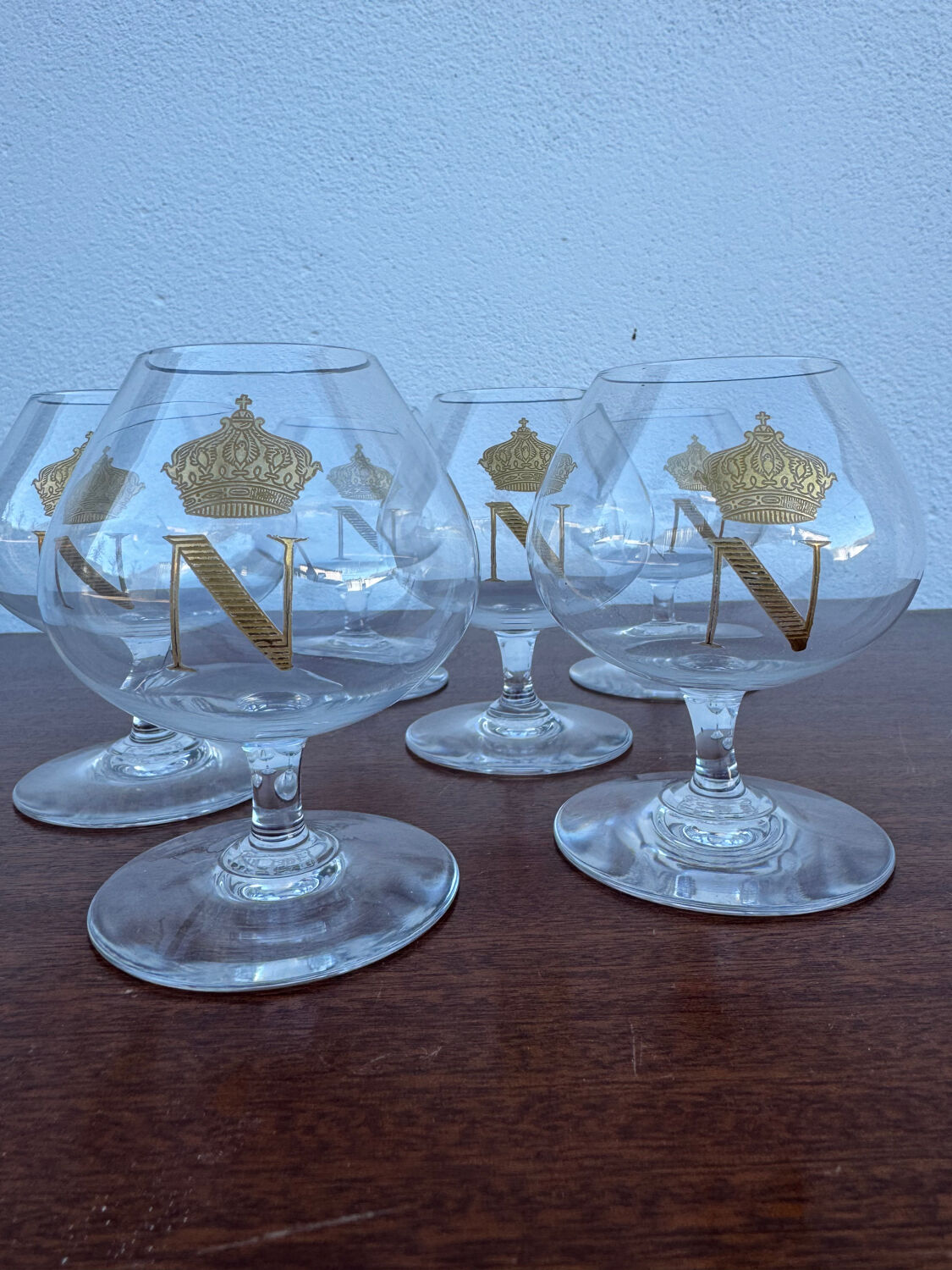 Napoleon crystal liqueur glasses Baccarat