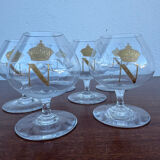 Napoleon crystal liqueur glasses Baccarat