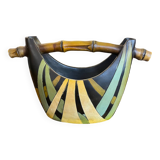 Basket shaped vase