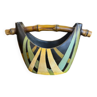 Basket shaped vase