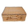 Large wicker/rattan suitcase