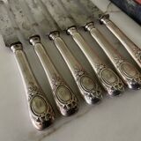 Box of 6 Boulenger knives. Antique. Monogrammed LM.