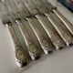 Box of 6 vintage Boulenger knives with LM monogram