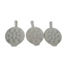 3 PILLIVUYT porcelain snail plates