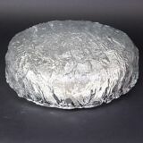 Large round frosted glass ceiling light, Murano, Kaiser, Germany, 1970s.