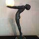 Max Le Verrier Large Art Deco lamp model "Lumina" 64 CM