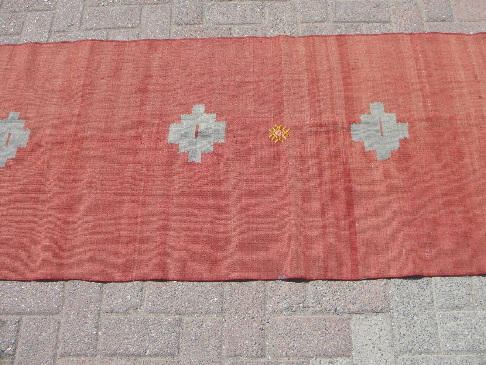small red runner kilim rug - handmade rugs for hallway