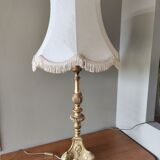 Golden wooden lamp base