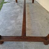 Rustic monastery farmhouse table, antique, 19th century, made of walnut.