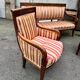 Antique Empire-style salon, 3 pieces. Original upholstery.