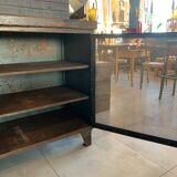 Old steel workshop cabinet