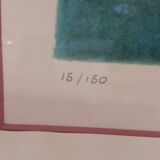 Lithography of Louis Toffoli "pink motherhood"