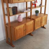 Oak system bookcase, Danish design, 1960s, designer: Henning Kjærnulf
