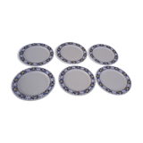 Set de 6 assiettes plates Villeroy et Boch modèle Cadix Clacquesin diam 24 cm
