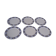 6 flat plates Villeroy and Boch model Cadiz Clacquesin diam 24 cm