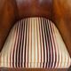 Fauteuil club vintage couleur cognac en cuir de mouton