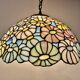 Suspension florale en pate de verre Tiffany